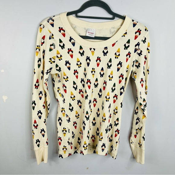 Hanna Andersson Other - Hanna Andersson Size Small Gnome Cream Long Sleeve Pajama Sleep Top SIB